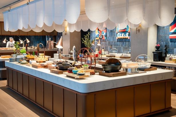 ライブキッチンも用意された、新スタイルビュッフェ朝食「Yokohama Morning Specialties」