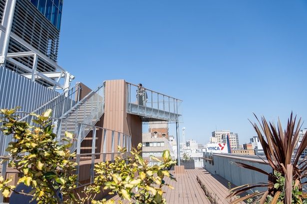 「HAMAKAZEテラス」には、さらに上から街を見渡せる展望台もある