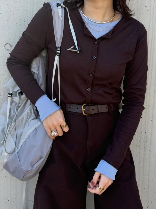 GU「ソフトシアーカーディガン」