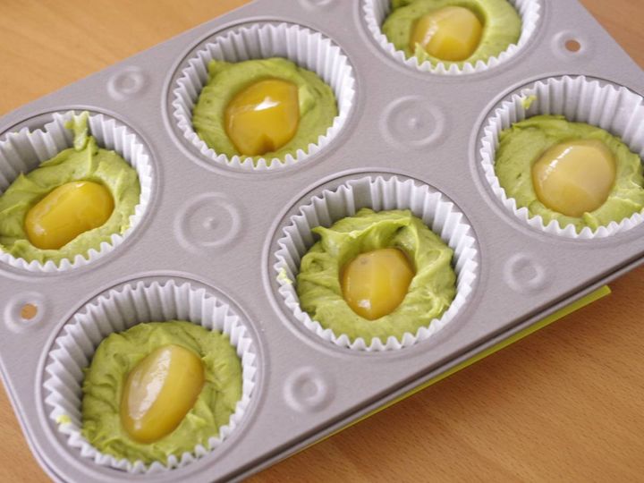 栗と抹茶とあずきのはちみつカップケーキ4