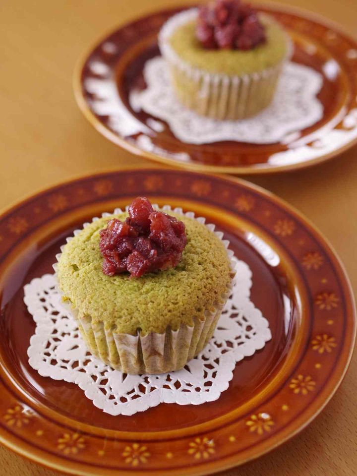 栗と抹茶とあずきのはちみつカップケーキ7