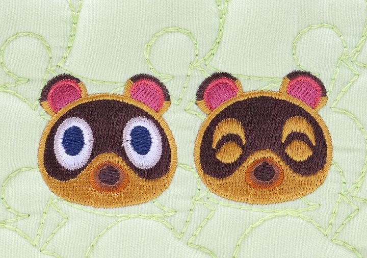 宝島社あつ森大容量キルティングポーチまめきち＆つぶきち刺しゅう