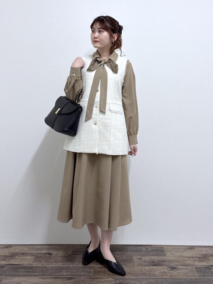 シャツワンピースのコーデ3