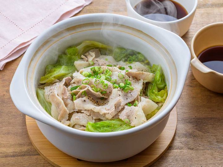 「キャベツの無水鍋」レシピ