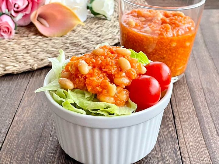 人参と白インゲン豆のラペ