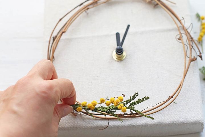 ミモザの位置を決める