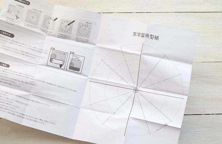 文字盤の型紙