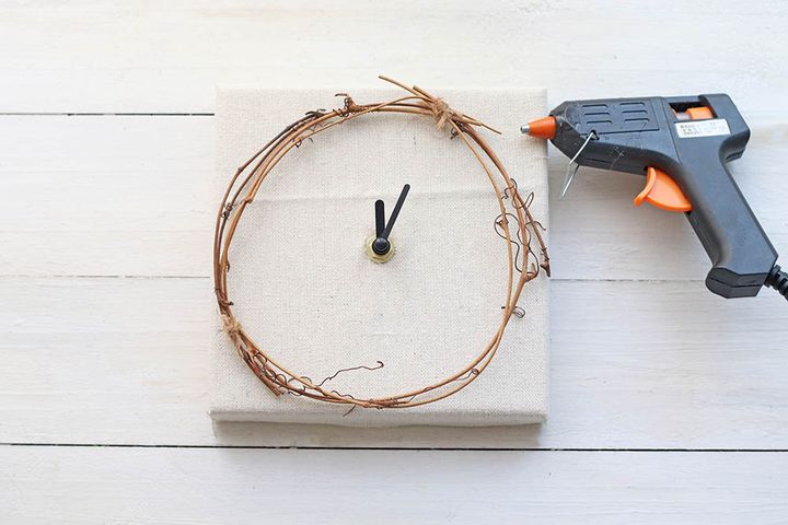 グルーでリースを固定