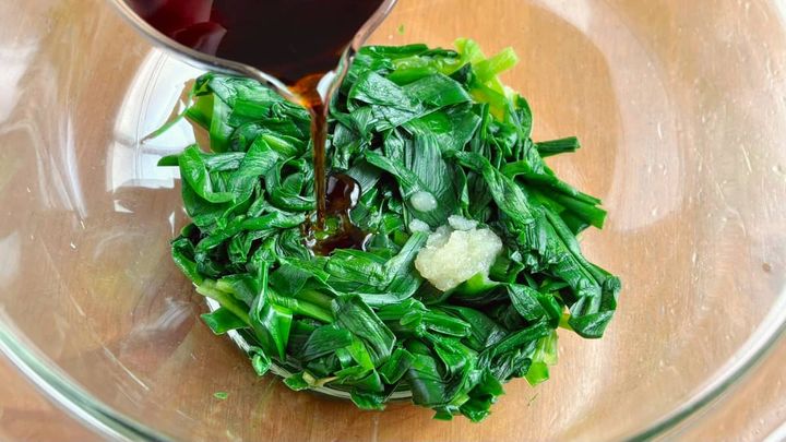 ニラの爆速おひたし