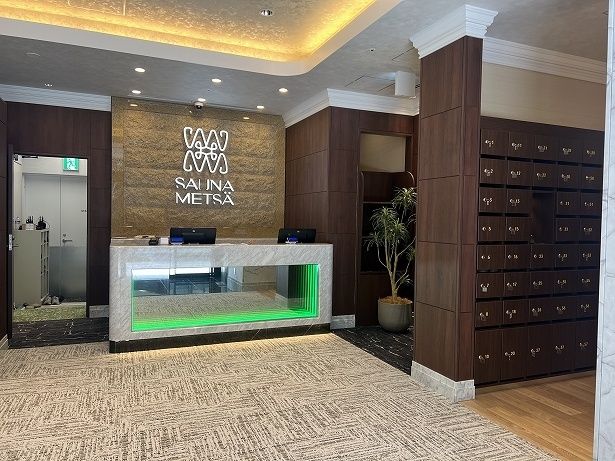 「サウナメッツァ大井町トラックス」のフロント