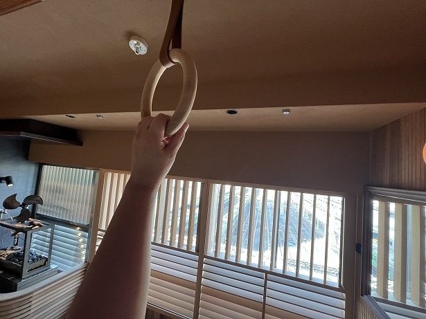 目の前に吊り革があったら、やっぱりつかまりたくなる