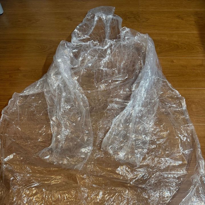 セリアめっちゃ可愛い！持ち運びに便利なレインコート着てみた