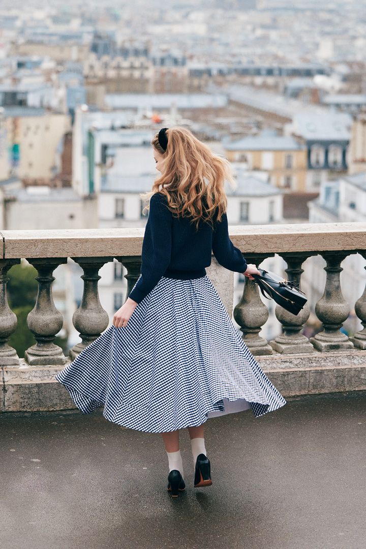 ボリュームのあるスカートにはタイトなトップスが◎【本日のFUDGE GIRL-4月9日】