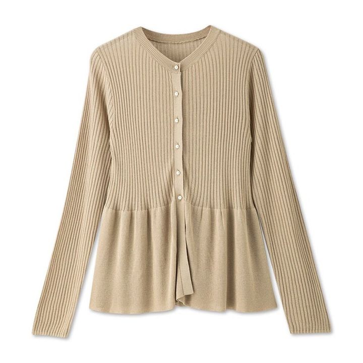 2026春しまむらmumuコラボペプラムカーディガン