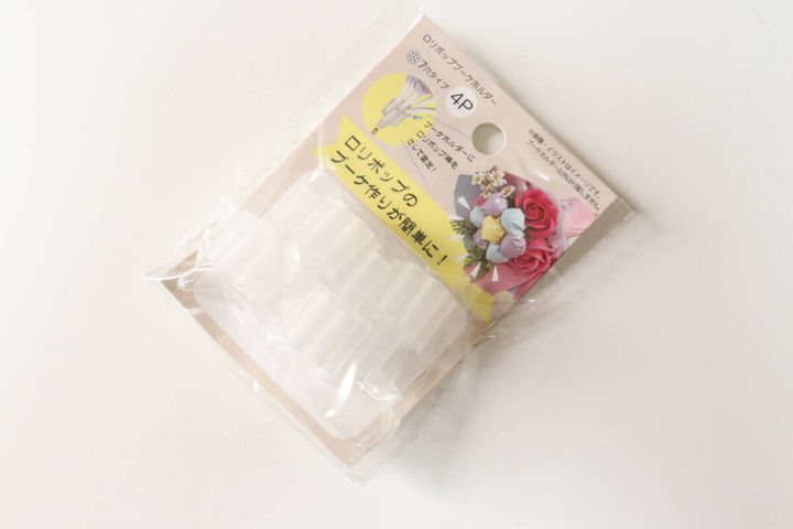 セリア MA-2125 ロリポップ ブーケホルダー4P