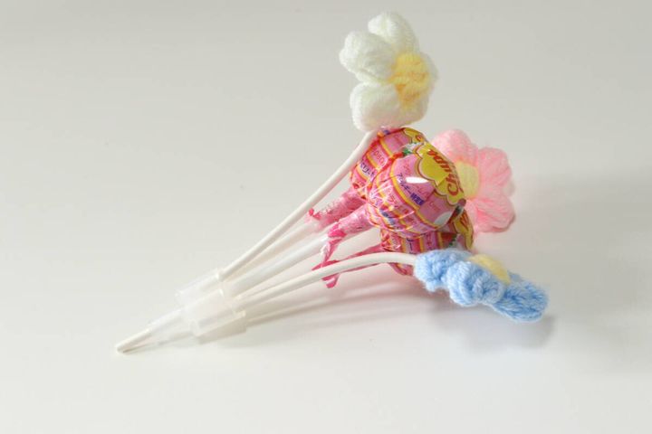 セリア MA-2125 ロリポップ ブーケホルダー4P 使い方