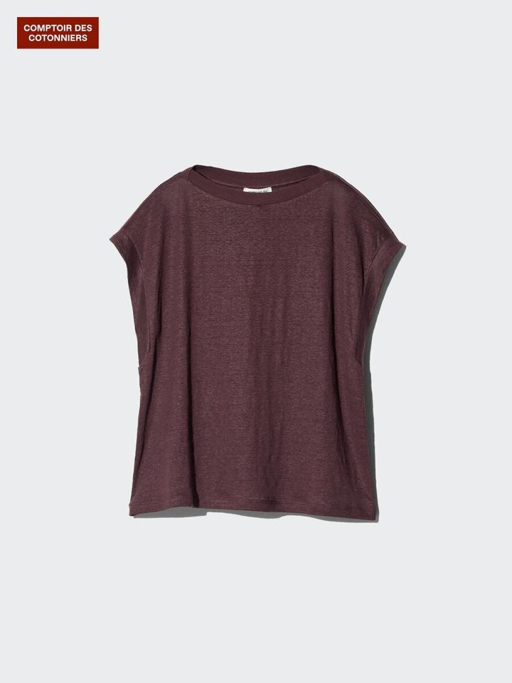 2026ユニクロ春夏大人女性おすすめリネンフレンチスリーブリラックスフィットT