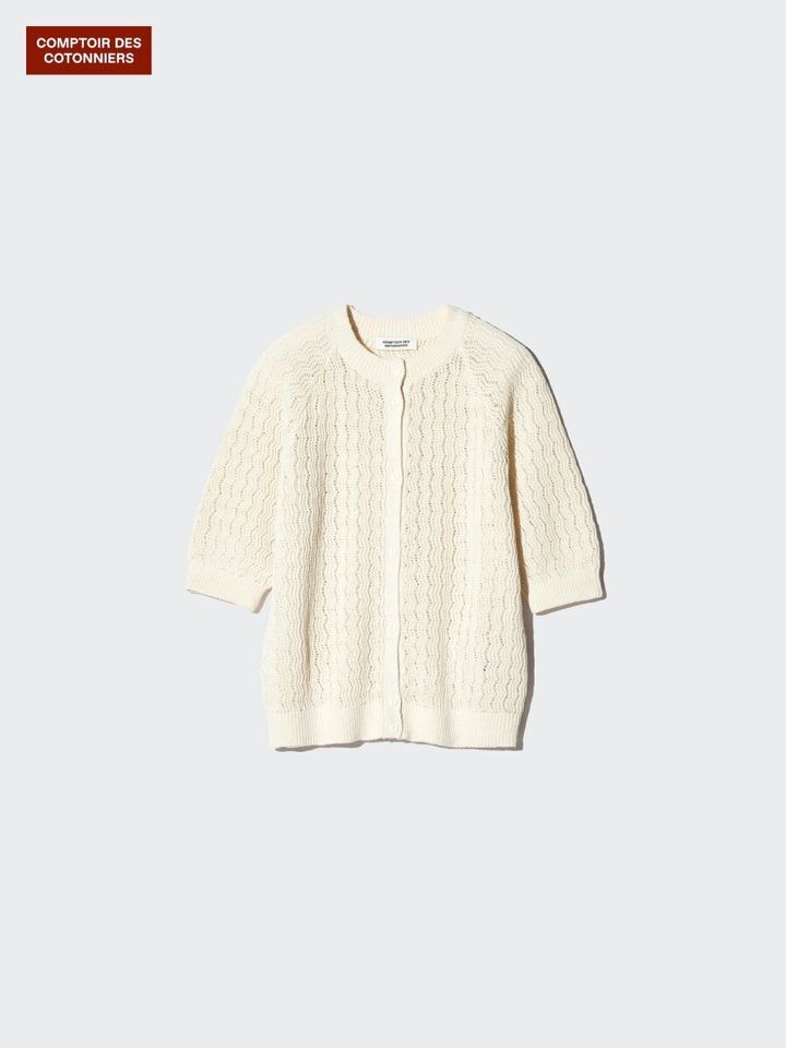 2026ユニクロ春夏大人女性おすすめリネンクルーネックカーディガン