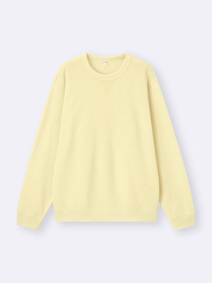 2026gu春大人女性おすすめスウェットプルオーバーイエロー