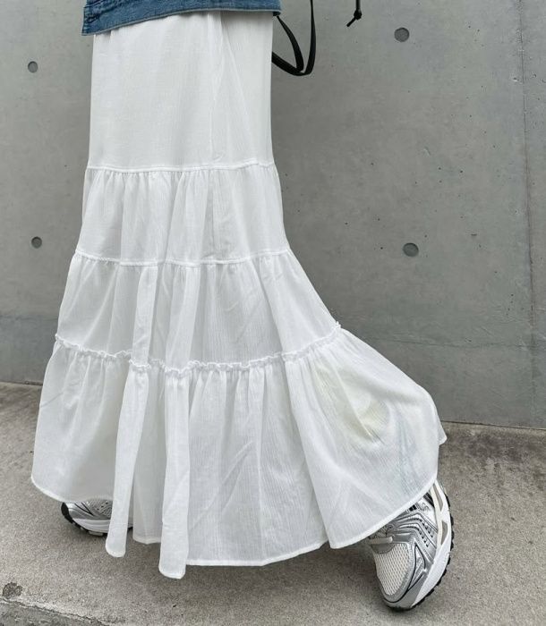 GU「ティアードフレアスカート」