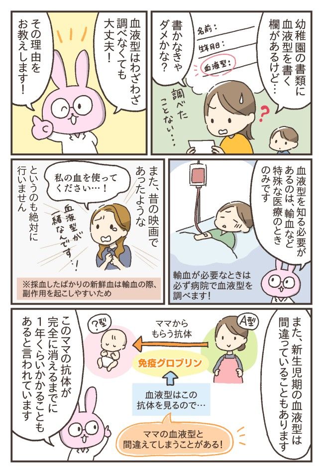 子どもの血液型について
