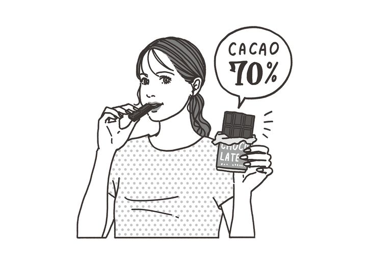 【脂肪肝対策TIPS】食前に高カカオチョコレートを食べる