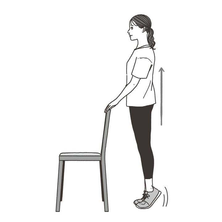 【脂肪肝対策TIPS】つま先立ちで脚を鍛えて代謝アップ。