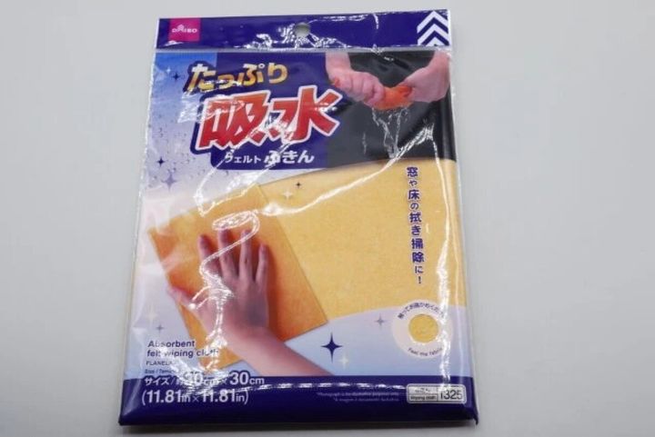 ダイソーの吸水フェルトふきんのパッケージ