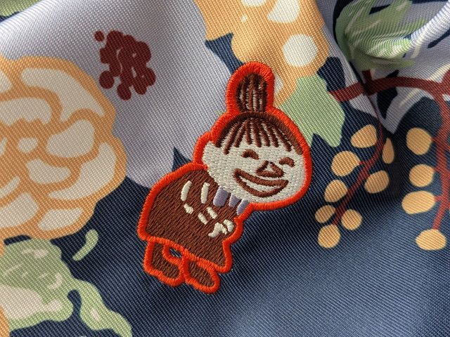 リトルミイの刺しゅうアップ