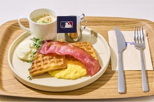 【写真】「アメリカンダイナー風モーニングプレート」(1300円) 