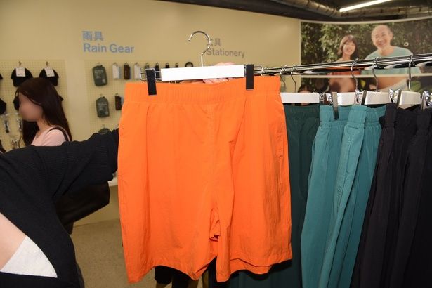 吸水速乾・接触冷感素材のショートパンツ 撮影：ソムタム田井