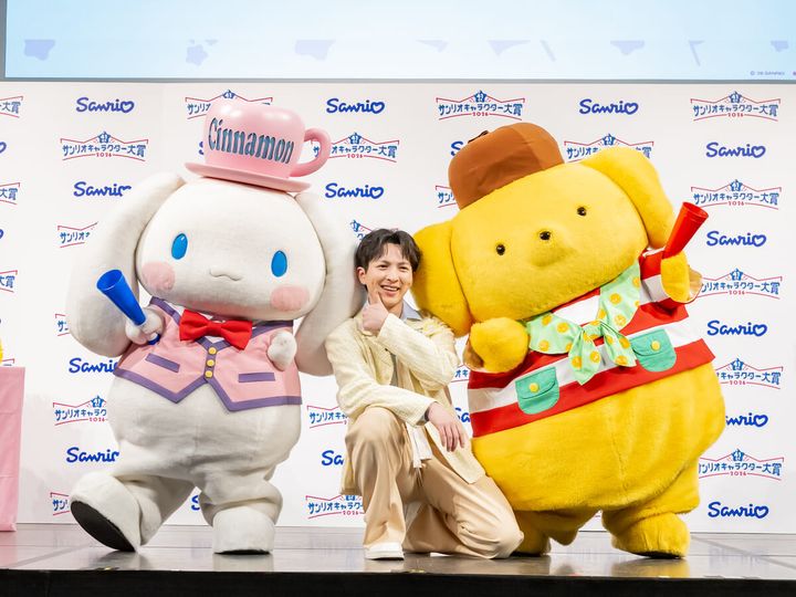 吉田さん&ポムポムプリン&シナモロールチーム