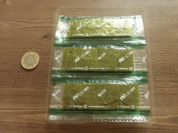 DAISO(ダイソー)：ニコニコのり 味のり 6束