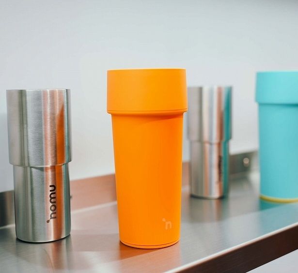 内側のカップは使用後に回収される