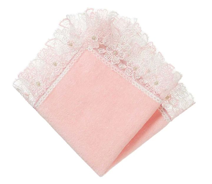 ハンカチ プレゼント おすすめ タオル 近沢レース店 シーズンタオルハンカチ／桜便り（ピーチ）