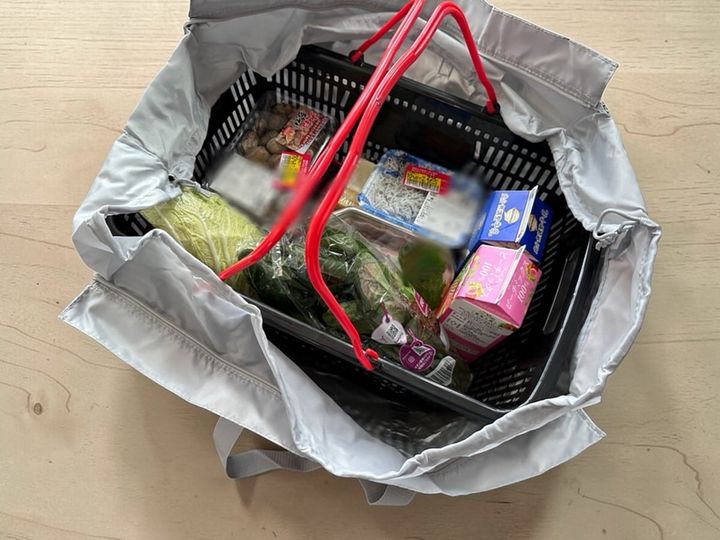 マイレジかごがすっぽり入る