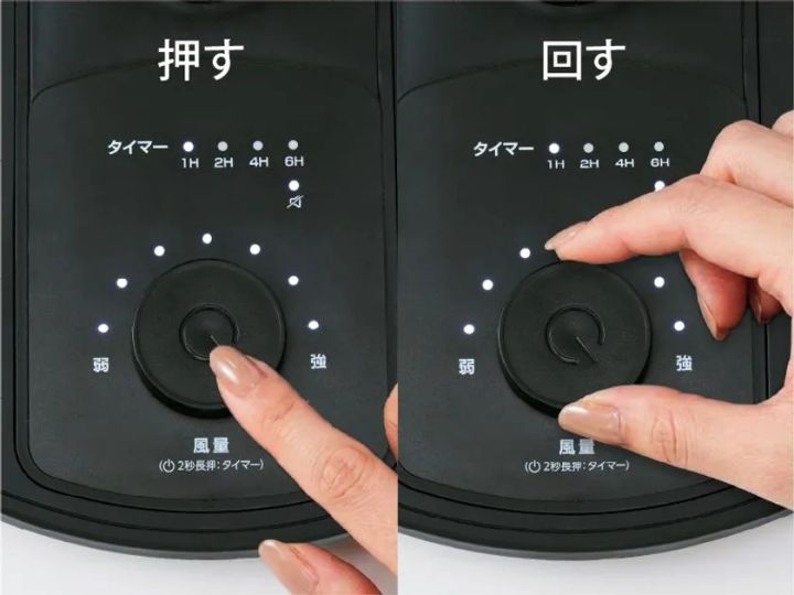 全ての操作をワンボタンで。操作部にボタンをたった1つだけ搭載