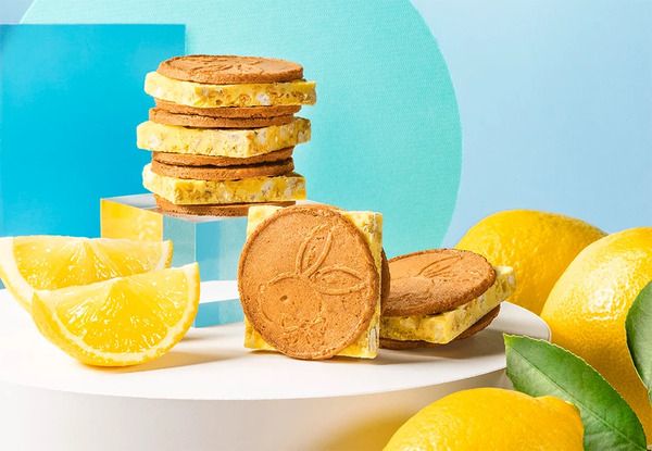 「鎌倉五郎本店」に白桃感がUPした「白桃半月」登場！ぴーナッツ半月とレモンサンドも