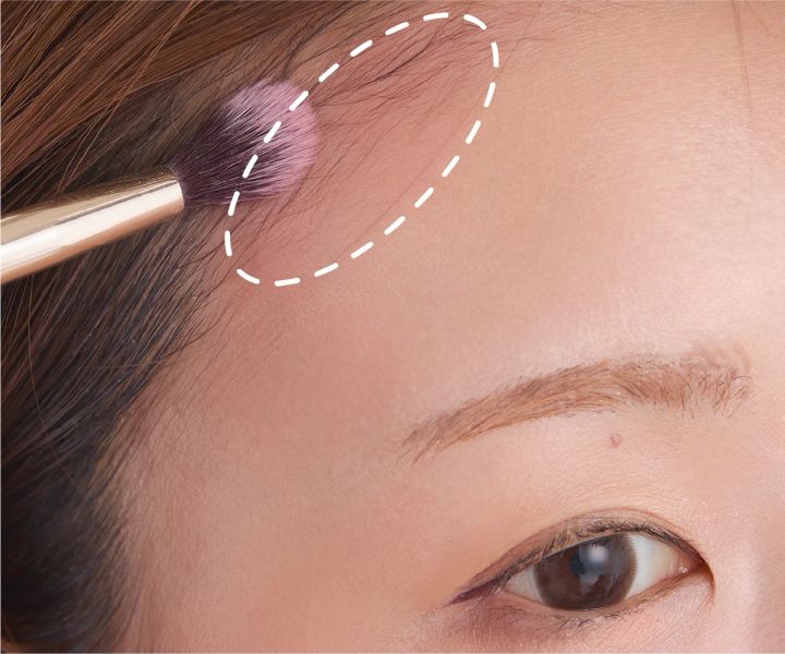 ケイト バウンシーチークシャドウ MV-1 骨格操作メイク STEP2