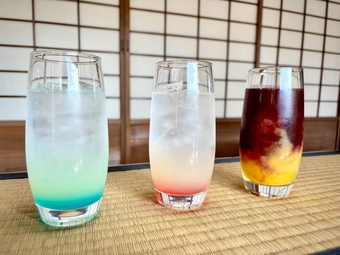 旧松崎宿旅籠油屋カフェ ドリンク