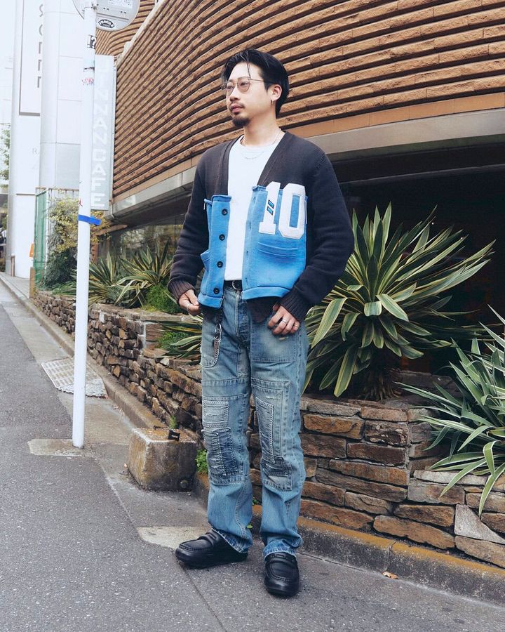 【スナップ】短丈カーディガン＆白Tインで軽やかに春らしく