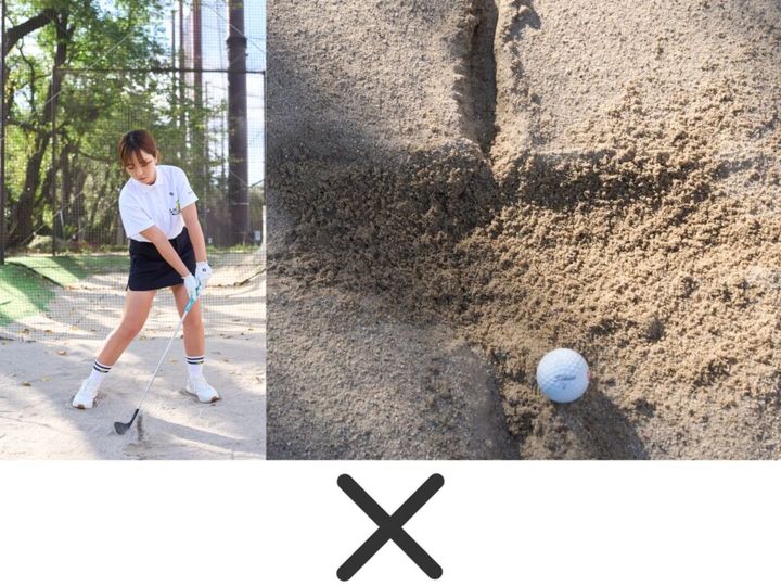 バンカーは打った跡で“上級者”かがわかる！女子プロが解説