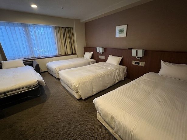 シングルルームから和室まで客室のタイプもいろいろある