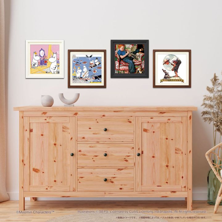 「スクエアパズル」の飾り方例