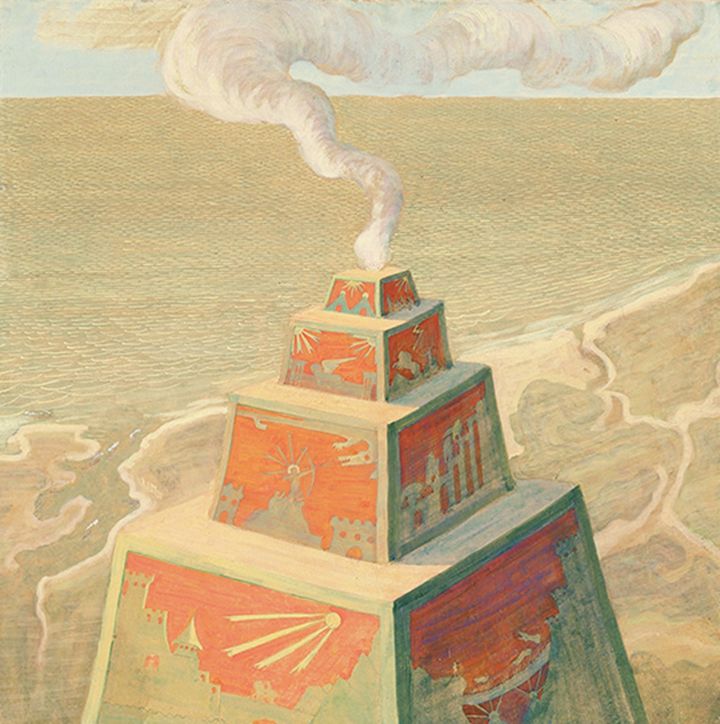 ミカロユス・コンスタンティナス・チュルリョーニス《祭壇》1909年、テンペラ/厚紙、国立M.K.チュルリョーニス美術館（カウナス）所蔵 M.K. Čiurlionis National Museum of Art, Kaunas, Lithuania.