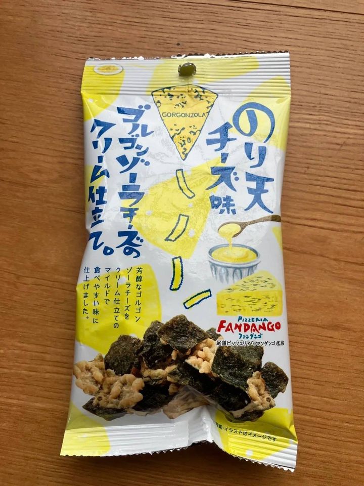 DAISO(ダイソー)：まるか食品 のり天チーズ味ゴルゴンゾーラチーズのクリーム仕立て 20g