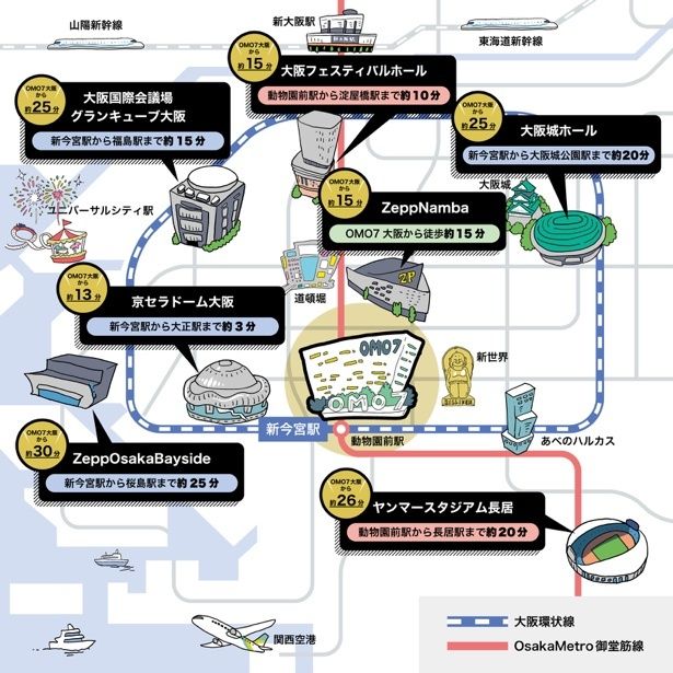 大阪イベント参戦マップ