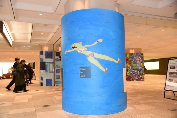 《マレッティモ島の海》小林泰寛(JOY倶楽部 アート部門 アトリエブラヴォ／福岡県) 撮影：ソムタム田井