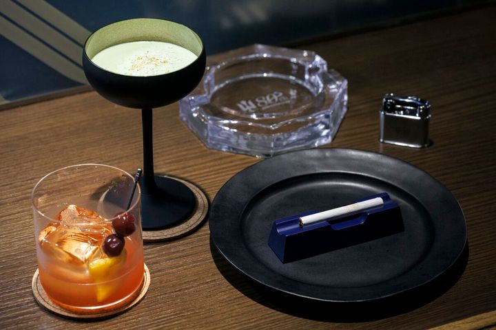 JT ポップアップショップ「Peace 80周年記念 Peaceful」銀座のバー「Ginza Bar L’aurora」で開催 ショートピース 両切りピース ピース（10本入り）オールドファッションド 抹茶ティラミスマティーニ