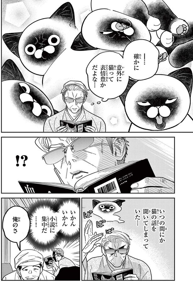 確かに意外に猫って表情豊かだよな... （C）片倉頼／小学館